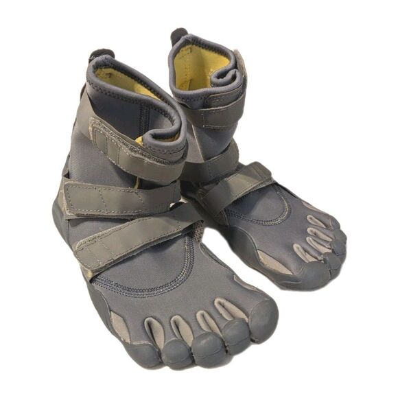 Vibram Women's Fivefingers Surge Shoes 2mm Neoprene Gray Yellow Size W36 US 6.5 - Picture 1 of 9